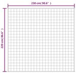vidaXL Couverture lestée Crème clair 220x230 cm 15 kg Tissu