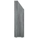 vidaXL Porte-revue pour enfants Gris béton 71x30x114cm Bois ingénierie