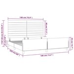 vidaXL Cadre de lit sans matelas vert foncé velours