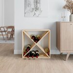 vidaXL Armoire à vin 62x25x62 cm Bois de pin massif