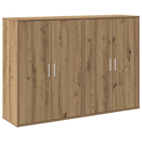 vidaXL Buffets 2 Pièces Chêne artisanal 60x31x84 cm Bois d'ingénierie