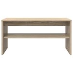 vidaXL Meuble TV Chêne Sonoma 80 x 35 x 40 cm Bois d'ingénierie