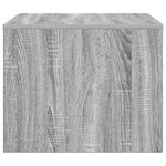 vidaXL Table basse Gris Sonoma 60 x 50 x 40 cm Bois d'ingénierie