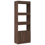 vidaXL Buffet haut 63x33x180 cm chêne marron bois d'ingénierie