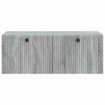 vidaXL Meuble TV mural Sonoma gris 78 5 x 41 x 30 cm Bois d'ingénierie