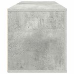 vidaXL Armoire à chaussures murale Gris béton 100x35x38 cm