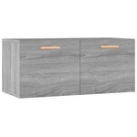 vidaXL Armoire murale Sonoma gris 80x35x36 5 cm Bois d'ingénierie