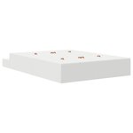 vidaXL Cadre de lit de rangement Blanc 135x190 cm