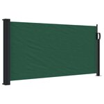 vidaXL Auvent latéral rétractable vert foncé 100x500 cm
