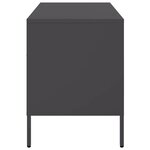 vidaXL Meuble TV noir 68x39x50 5 cm acier
