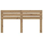 vidaXL Tête de lit Chêne artisanal 180 cm Bois d'ingénierie