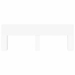 vidaXL Cabinet de Tête de Lit avec stockage Blanc Bois d'ingénierie