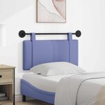 vidaXL Tête de lit suspendue Bleu denim Tissu