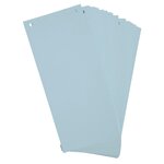 Paquet 100 Fiches Intercalaires Horizontales Unies Perforées Forever - 105x240mm - Bleu Clair - Exacompta