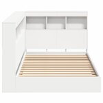 vidaXL Lit Bibliothèque Blanc 90 x 190 cm Bois d'ingénierie