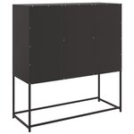 vidaXL Buffet noir 100 5x39x107 cm acier