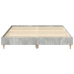 vidaXL Cadre de lit sans matelas gris béton 140x200 cm bois ingénierie