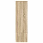 vidaXL Armoire tiroir chêne sonoma 55 5x34x119 5 cm bois d'ingénierie