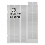 Feuilles numismatiques Multi-Collect pour 5 séries de 8 pièces euro. Intercalaires - Rouge