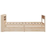 vidaXL Cadre de lit sans matelas 90x200 cm bois de pin massif