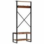 vidaXL Porte-vêtements multicolore 80x40x190 cm