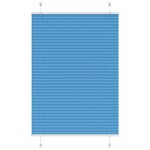 vidaXL Store plissé bleu 85x100 cm largeur du tissu 84 4 cm polyester