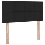 vidaXL Lit avec rangement et matelas Noir 90 x 190 cm Velours
