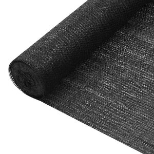 vidaXL Filet brise-vue Noir 1 2x25 m PEHD 75 g/m²