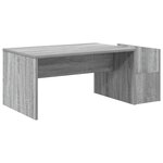 vidaXL Table basse Gris Sonoma 90 x 45 x 35 cm Bois d'ingénierie