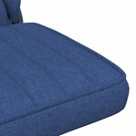 vidaXL Chaise pivotante de bureau Bleu Tissu
