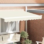 vidaXL Bande de auvent Crème 2.3 x 0.2 m Toile