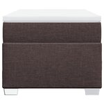 vidaXL Sommier à lattes de lit avec matelas Marron foncé 90x200 cm
