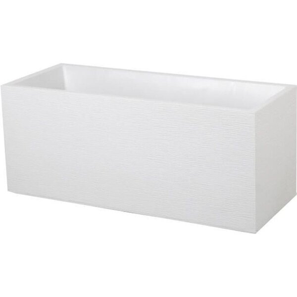 Jardinière 97 6 L - 99 5 x 39 x 43 cm - Blanc cérusé