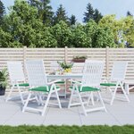 vidaXL Coussins de chaise jardin lot de 6 vert 40x40x3 cm tissu oxford