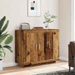 vidaXL Buffet vieux bois 92x35x75 cm bois d'ingénierie