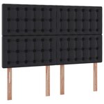 vidaXL Lit de Rangement Noir 140 x 190 cm Cuir synthétique