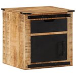 vidaXL Table de chevet 45x40x45 cm bois de manguier massif
