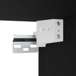 vidaXL Cabinet à chaussures avec étagère Chêne noir 60 x 35 x 70 cm