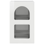 vidaXL Table de chevet 2 Pièces Blanc brillant 29 5 x 35 x 50 cm