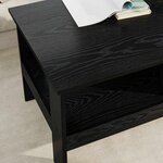 vidaXL Table basse Chêne noir 90 x 50 x 45 cm Bois d'ingénierie
