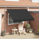 vidaXL Auvent manuel rétractable 300 cm Anthracite