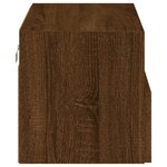 vidaXL Meuble TV mural chêne marron 60x30x30 cm bois d'ingénierie