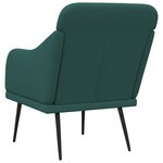 vidaXL Fauteuil Vert foncé 63x76x80 cm Tissu
