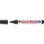 Marqueur pour Tableaux blancs 660 Noir Pointe Ronde 1 5-3 mm EDDING
