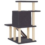 vidaXL Arbre à chat avec griffoirs en sisal gris foncé 97 cm