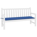 vidaXL Coussin de banc de jardin bleu royal 200x50x4 cm tissu oxford