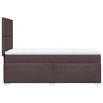 vidaXL Sommier à lattes de lit avec matelas Marron foncé 100x200 cm