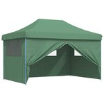 vidaXL Tente de fête 292 x 440 x 315 cm Vert Tissu Oxford
