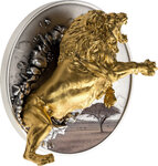 Monnaie LION Dynamic Dimension 5 Oz Argent 100 Francs Burundi 2026 (PRÉCOMMANDE)