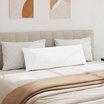 vidaXL Coussins de canapé 2 Pièces Blanc 120 x 40 cm tissu